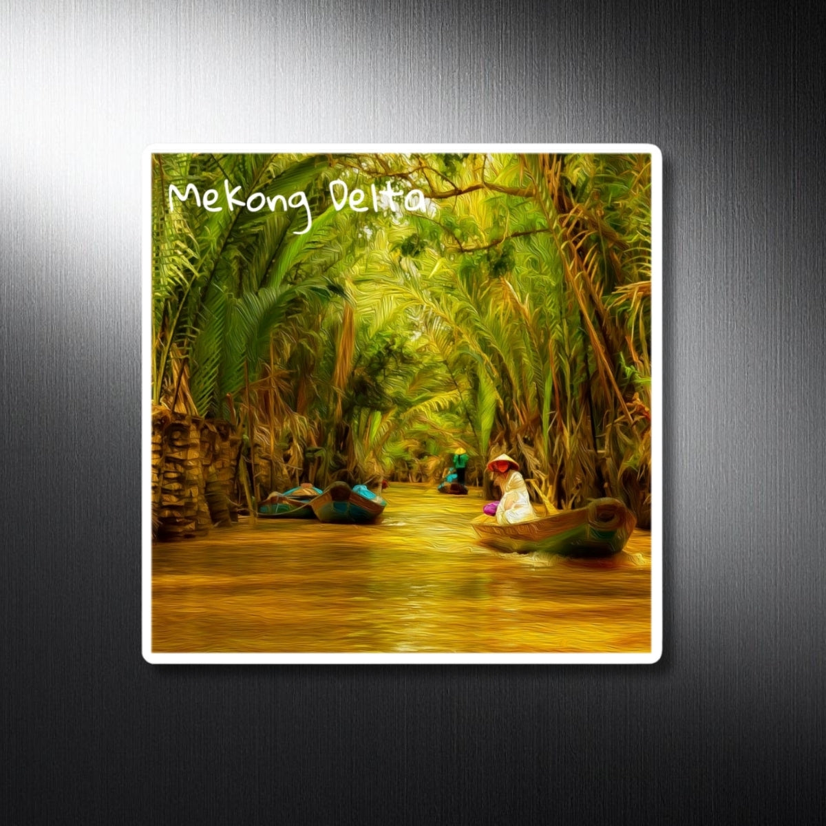 Mekong River Canal Boats — Mekong Delta, study 1