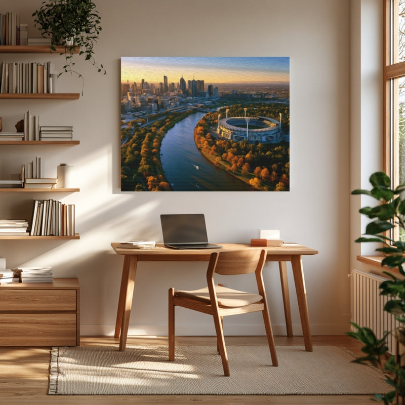 MCG Yarra River Aerial — Melbourne, Australia, view 4