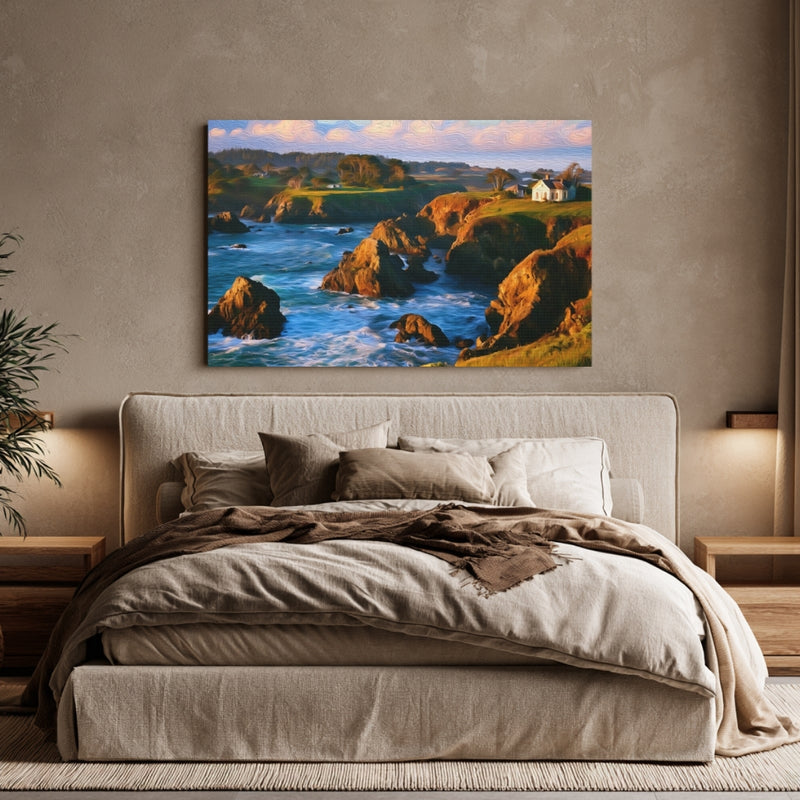 Rocky Coastal Cliffs Vista — Mendocino, California, view 6