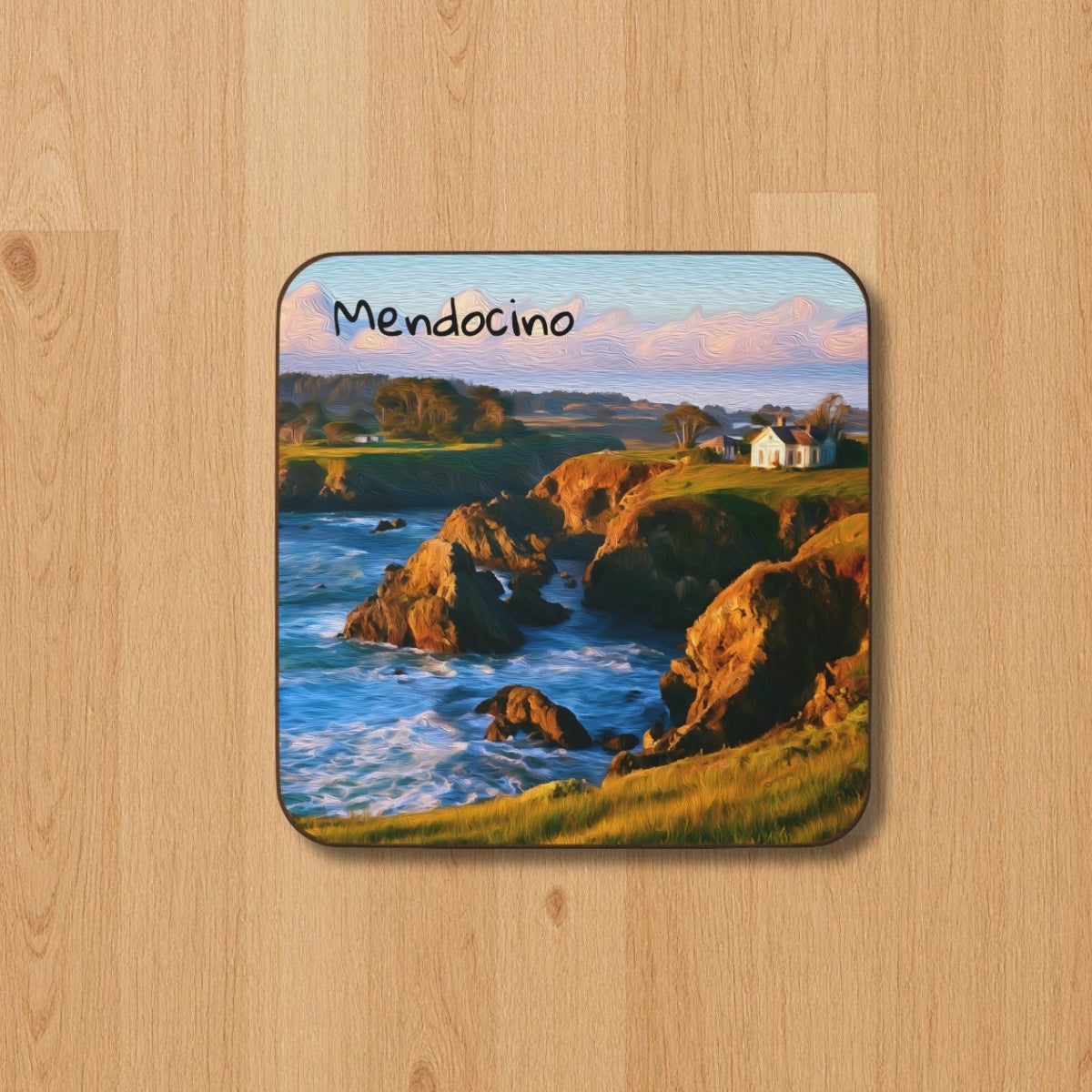 Rocky Coastal Cliffs Vista — Mendocino, California, study 1