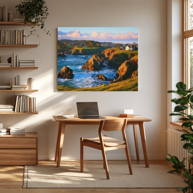Rocky Coastal Cliffs Vista — Mendocino, California, view 4
