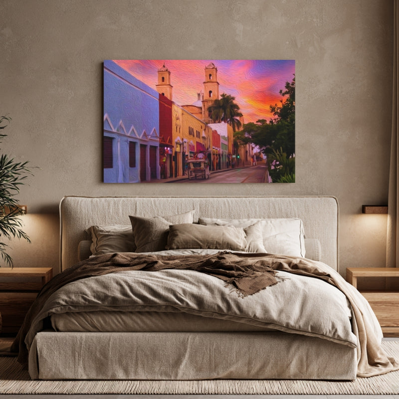 Cathedral of San Ildefonso at Sunset — Merida, Mexico, view 6