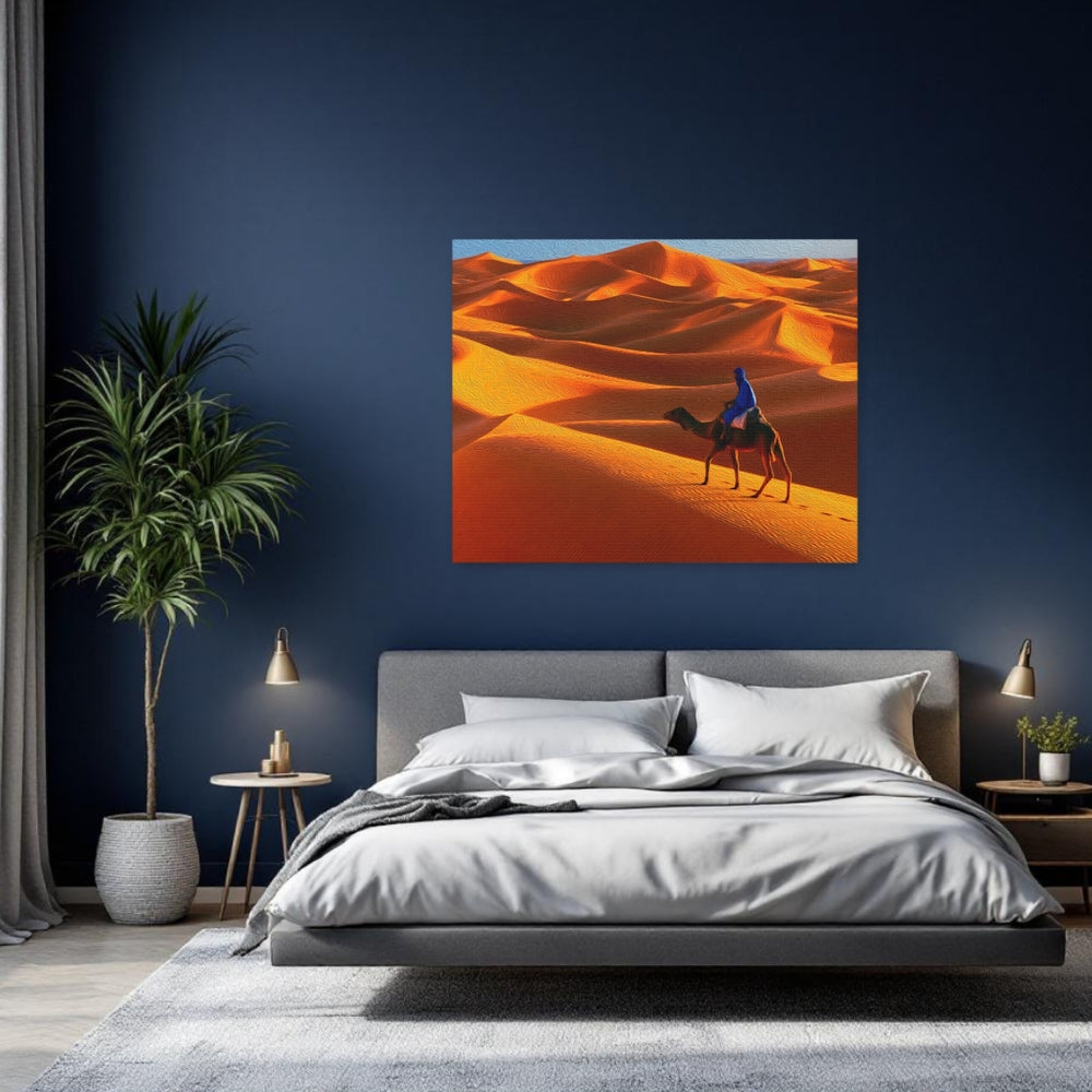 Merzouga, Morocco | Sahara Dunes Camel Trek | Original Series Gallery Canvas detail
