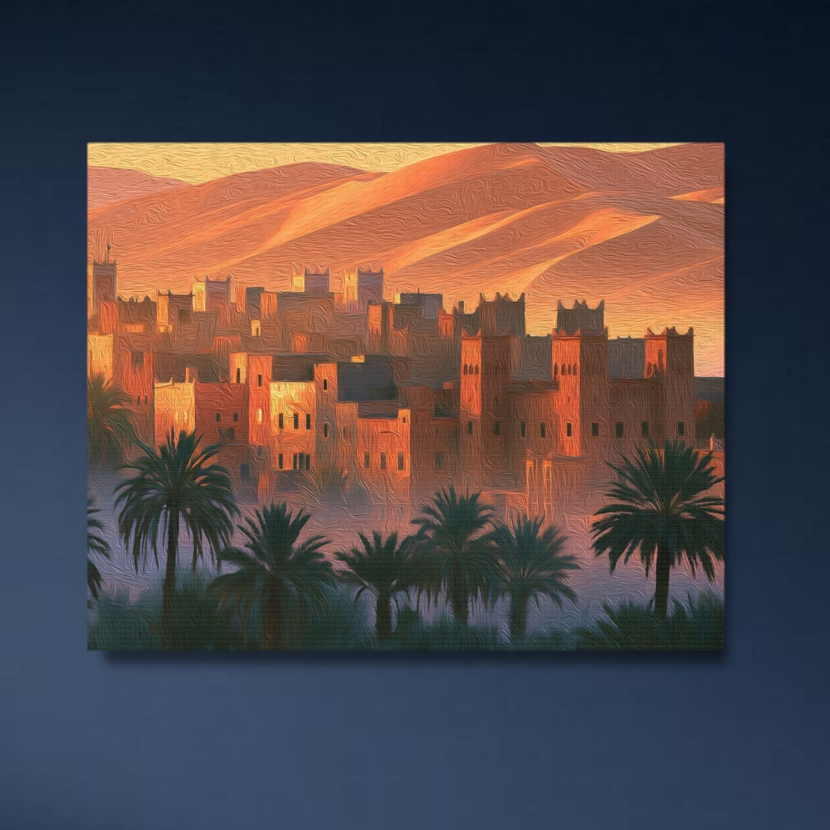 Merzouga Kasbah Desert Cityscape — Merzouga, Morocco, study 4