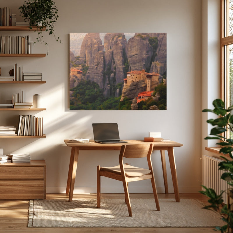 Roussanou Monastery Rock Pillars — Meteora, Greece, view 4