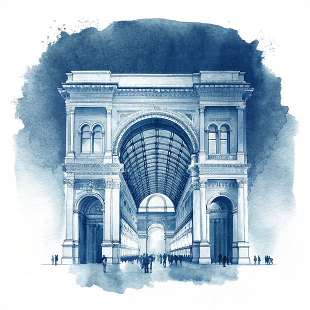 Milan watercolor