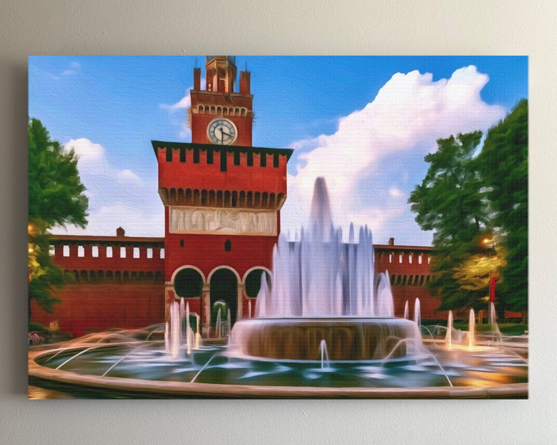 Sforza Castle Clock Tower — Milan, Italy