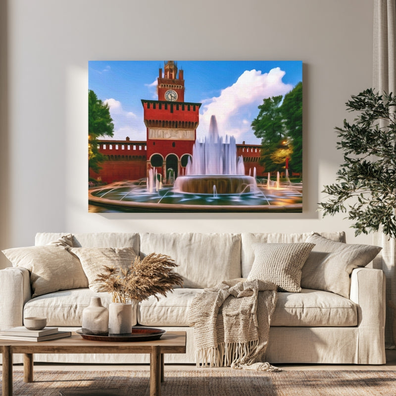 Sforza Castle Clock Tower — Milan, Italy, view 1