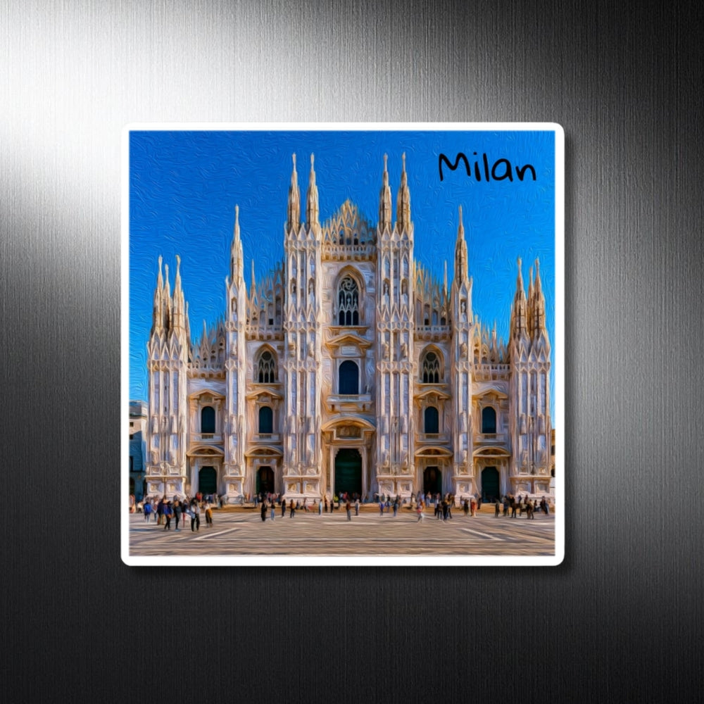 Milan, Italy | Milan Cathedral Grand Facade | Original Series Decorative Magnet