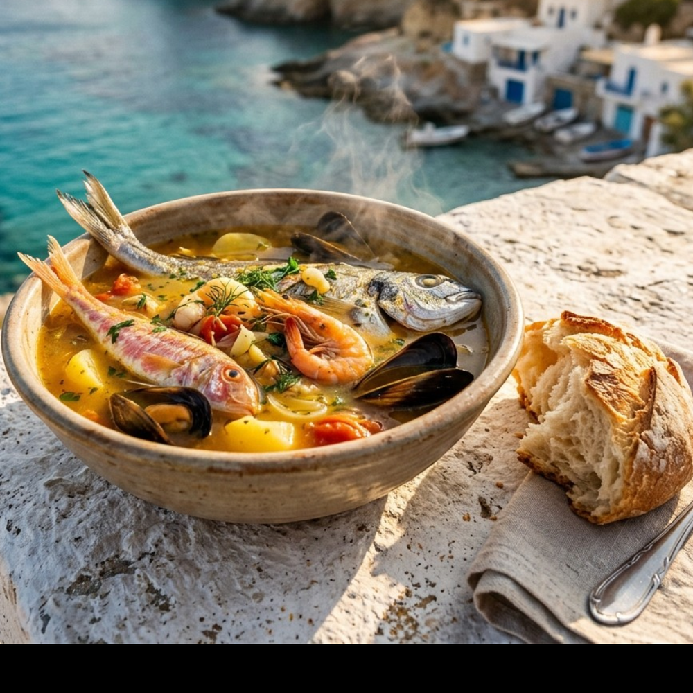 Local cuisine study in Milos, Greece