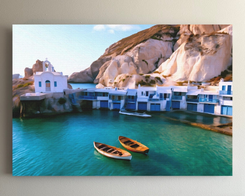 Firopotamos Fishing Village Cove — Milos, Greece
