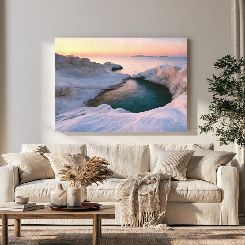 Sarakiniko Beach Lunar Cove in a room — Milos, Greece