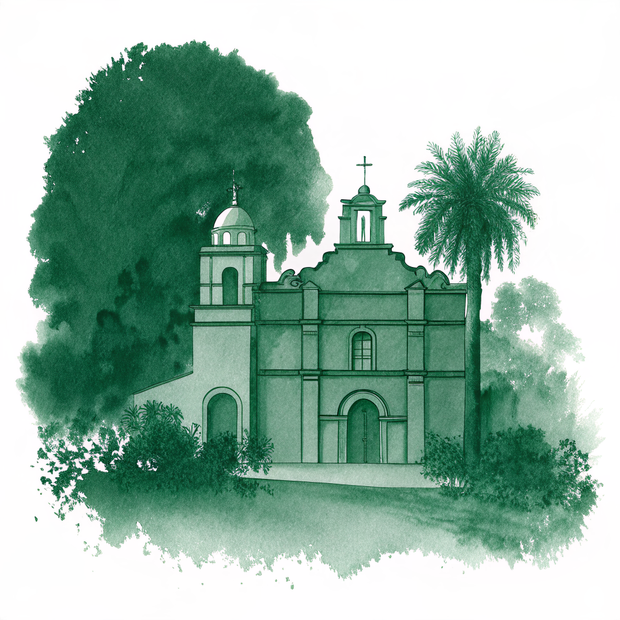Mission District watercolor