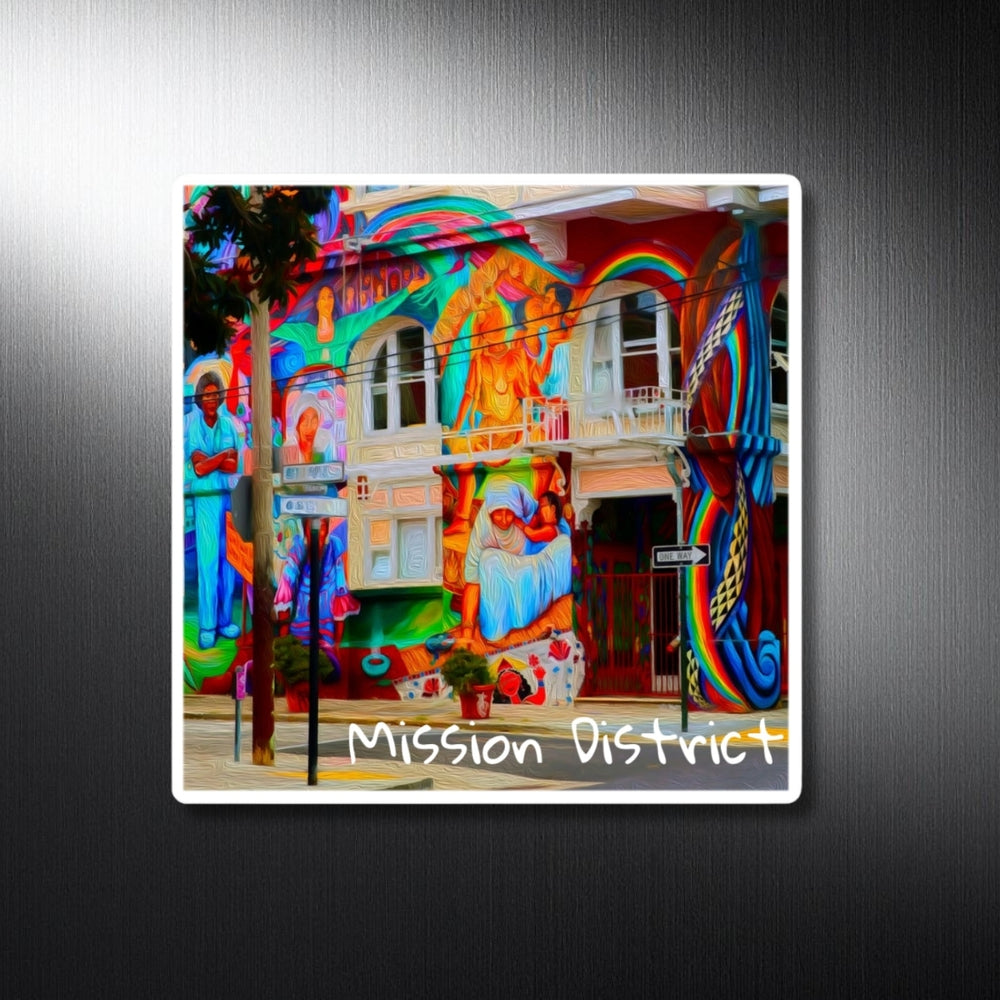 Mission District, San Francisco | Mission District Street Murals | Original Series Decorative Magnet