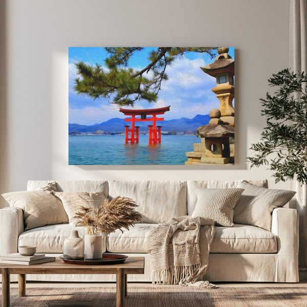 Miyajima Island, Japan | Floating Torii Gate | Original Series Gallery Canvas