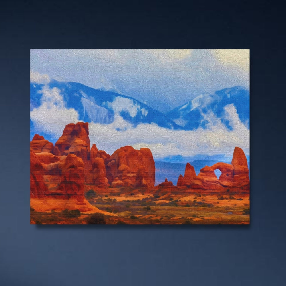 Moab, Utah | Red Rock Desert Arches | Original Series Gallery Canvas detail