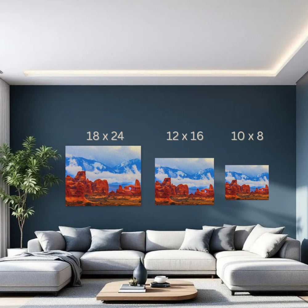 Moab, Utah | Red Rock Desert Arches | Original Series Gallery Canvas detail