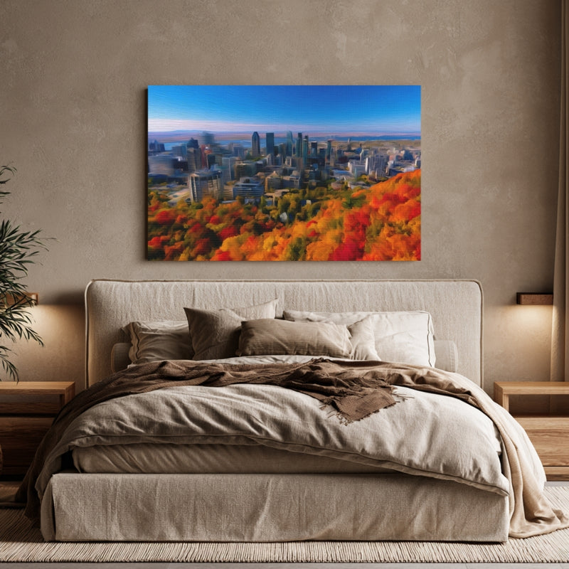 Autumn Skyline from Mont Royal — Montreal, Quebec, view 6
