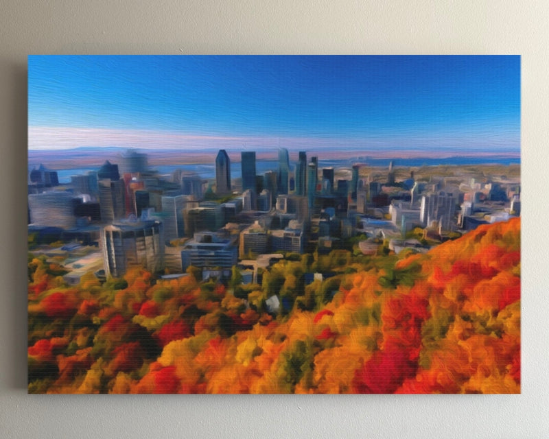 Autumn Skyline from Mont Royal — Montreal, Quebec