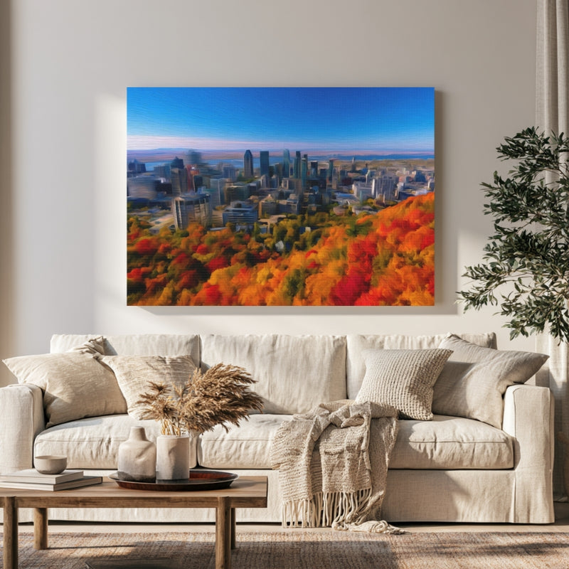 Autumn Skyline from Mont Royal — Montreal, Quebec, view 1
