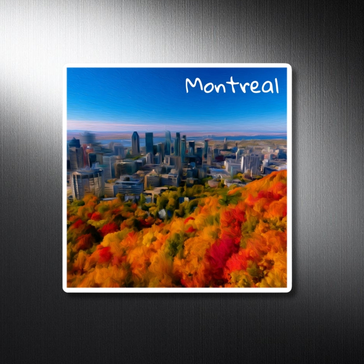 Autumn Skyline from Mont Royal — Montreal, Quebec, study 1