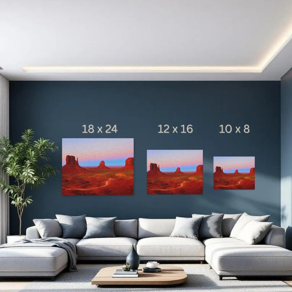 Monument Valley, Arizona | Monument Valley Buttes Vista | Original Series Gallery Canvas detail