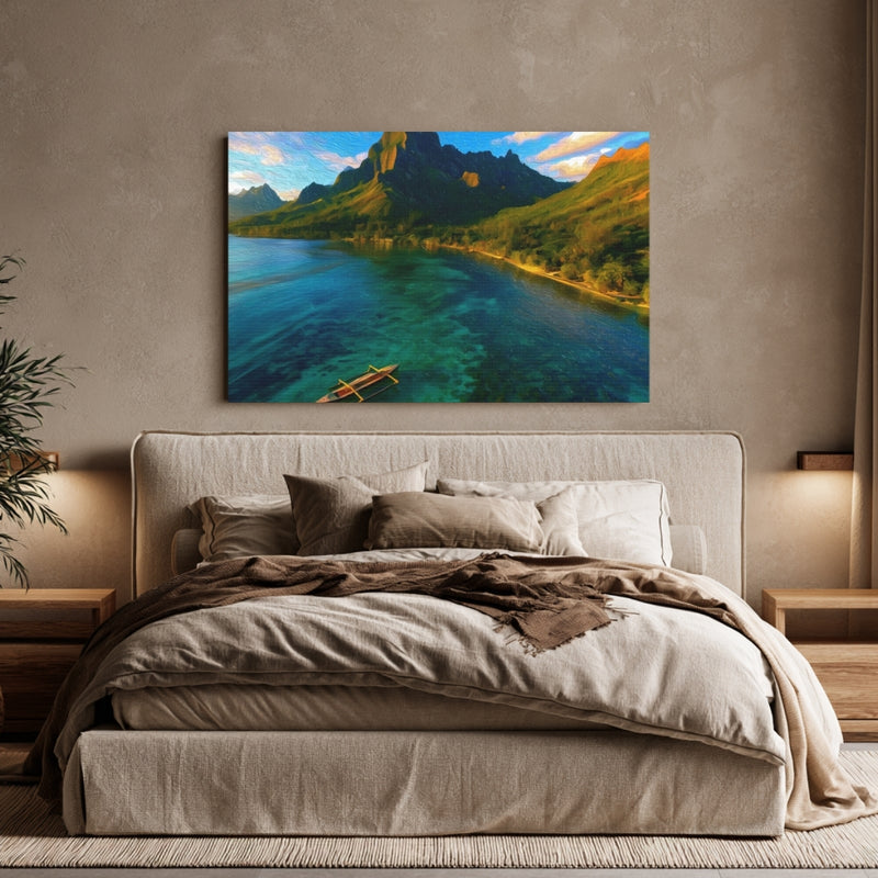 Opunohu Bay Outrigger Canoe Vista — Moorea, French Polynesia, view 6