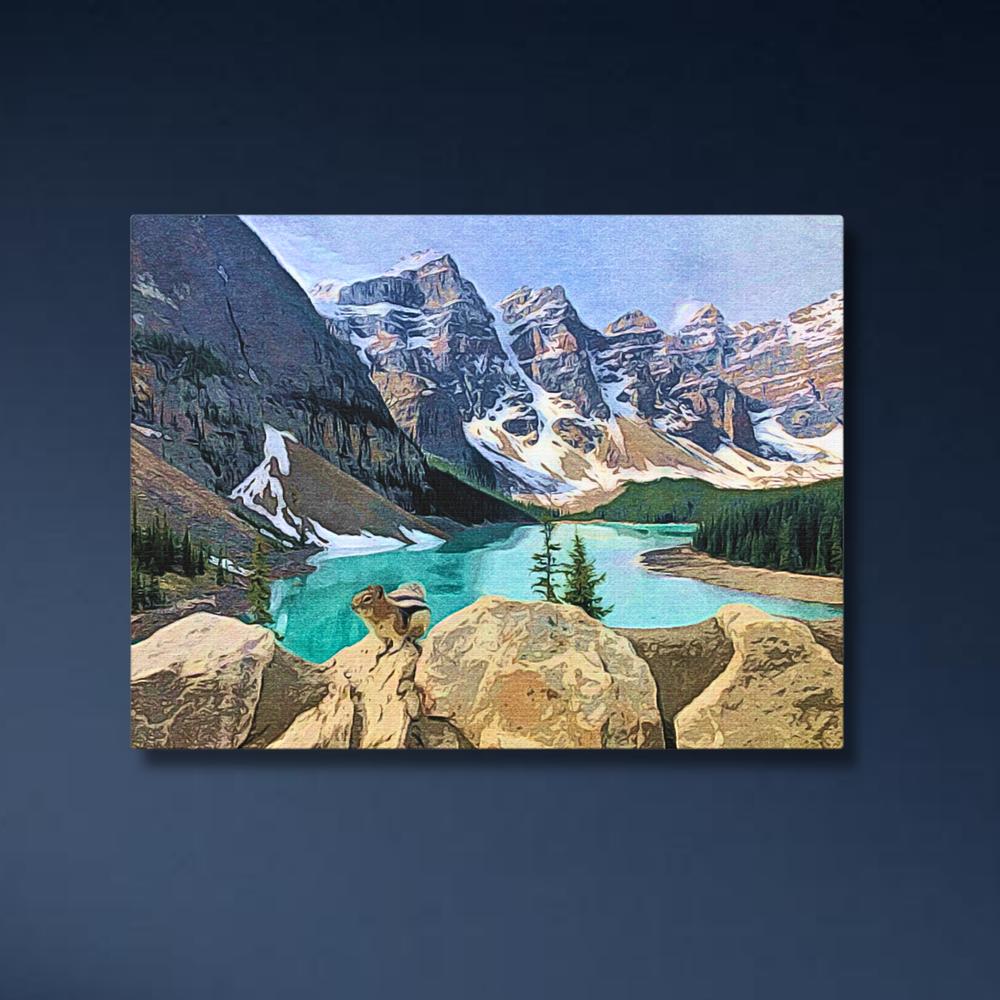 Banff National Park Canada | Moraine Lake | Original Series Gallery Canvas detail