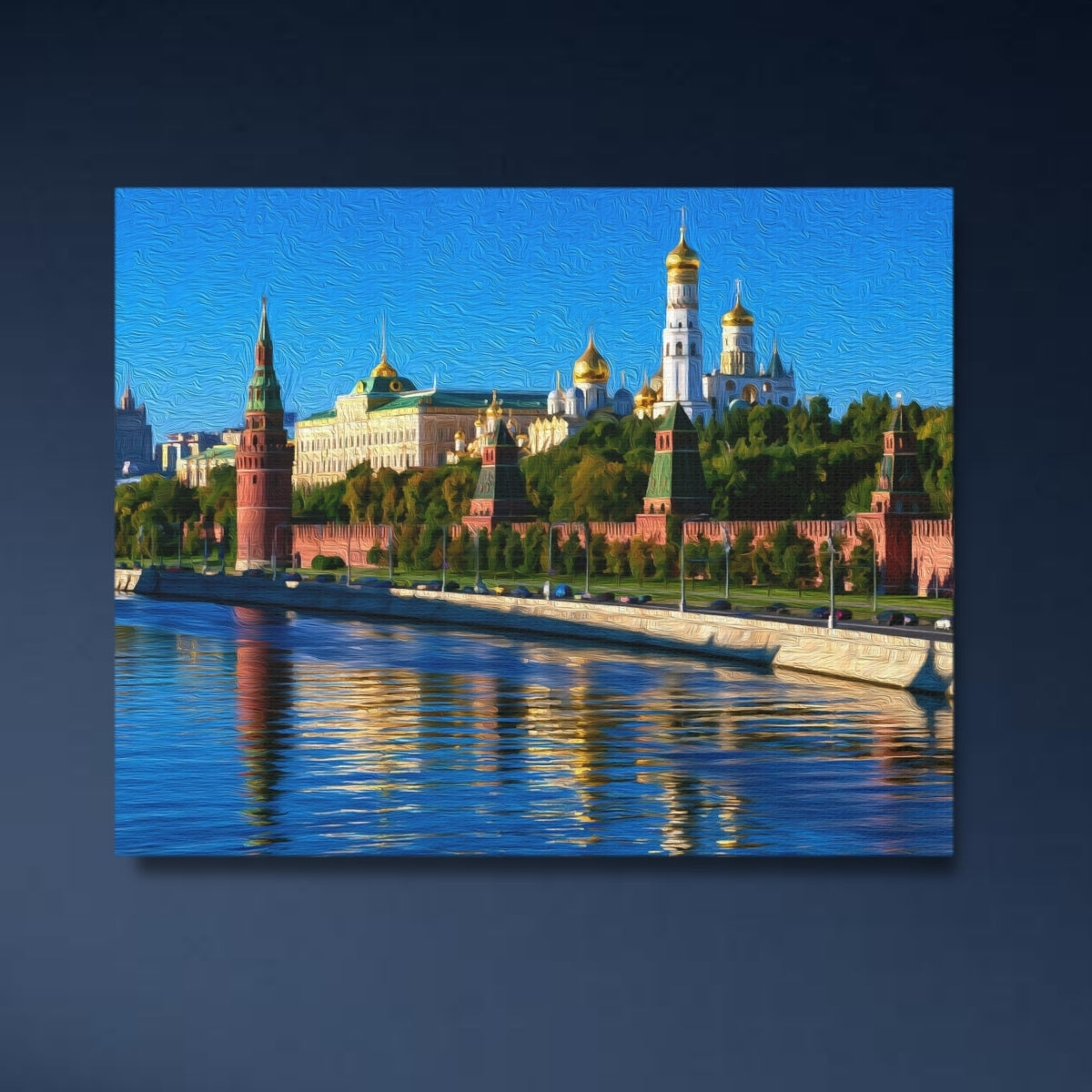 Moscow Kremlin Riverside View — Moscow, Russia Study No. 4