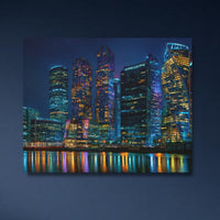 Moscow City MIBC Night Reflection — close-up thumbnail