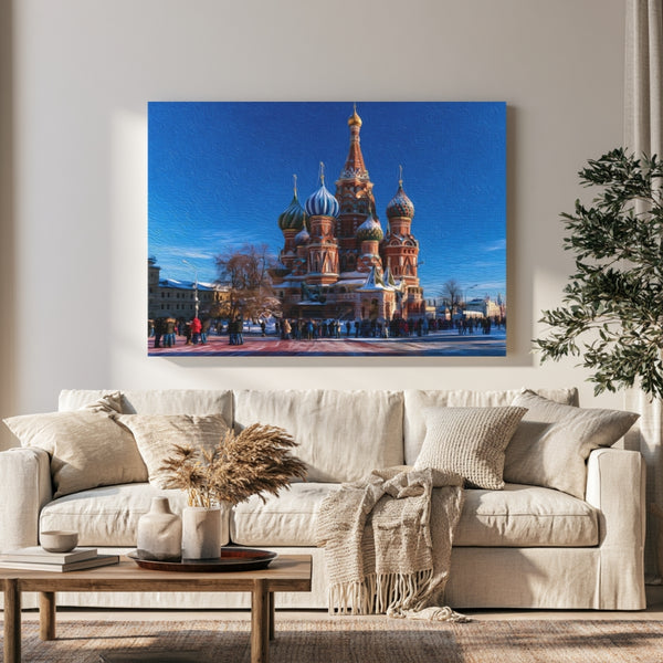 Moscow, Russia | Saint Basils Cathedral Red Square | Original Series Gallery Canvas