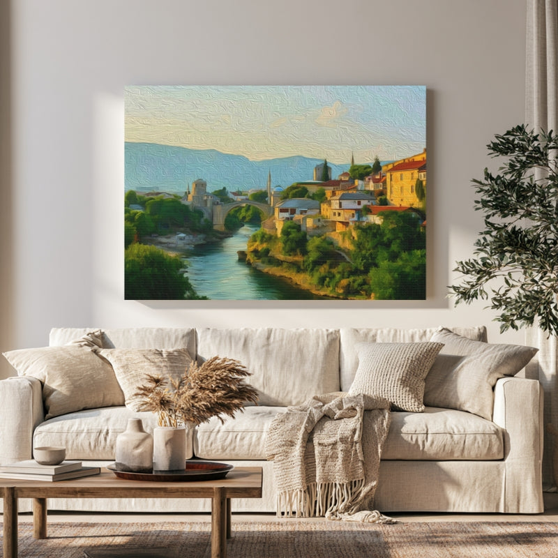 Old Bridge and Neretva — Mostar, Bosnia and Herzegovina, view 1