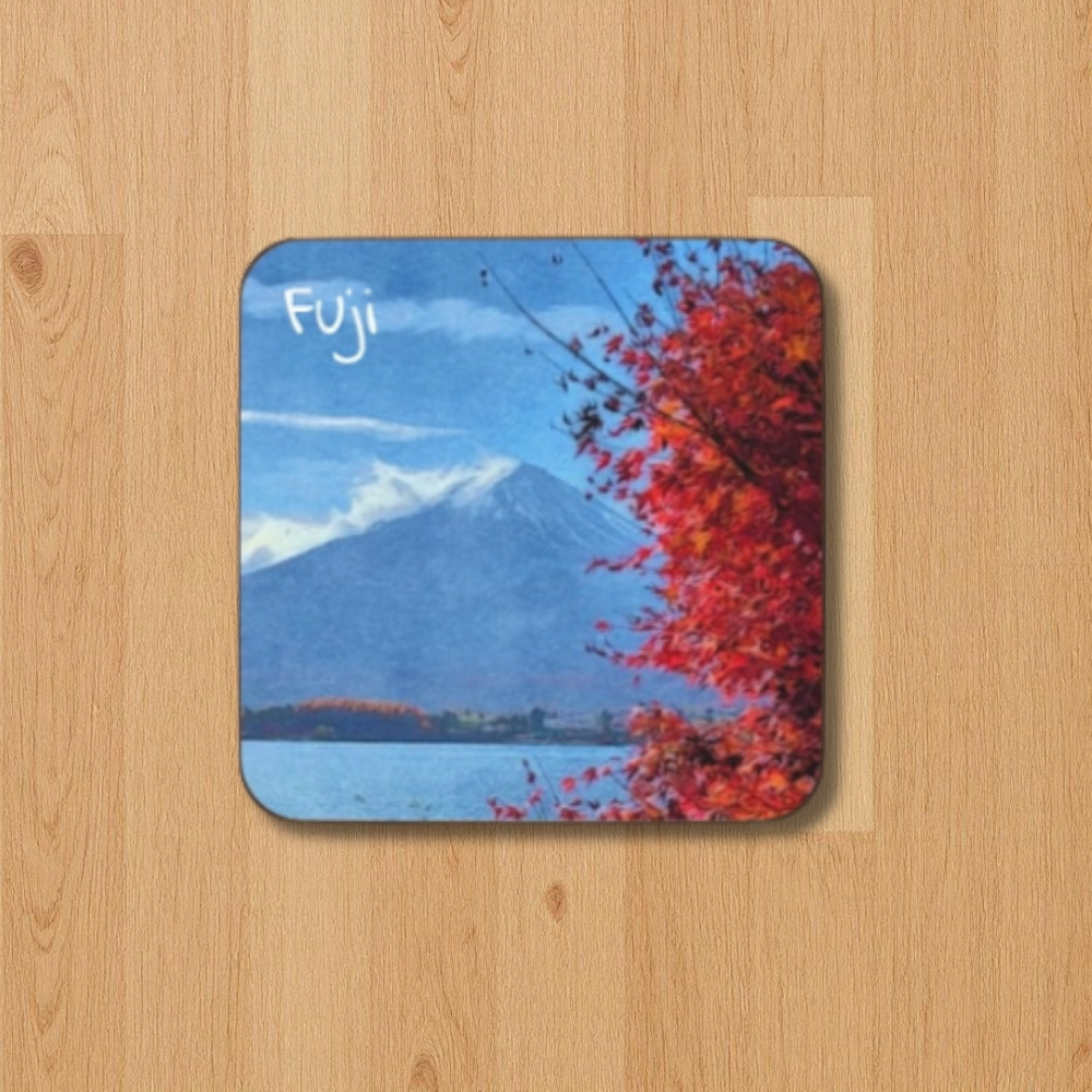 Mount Fuji, Japan | Mount Fuji Foliage | Original Series Hardboard Coaster