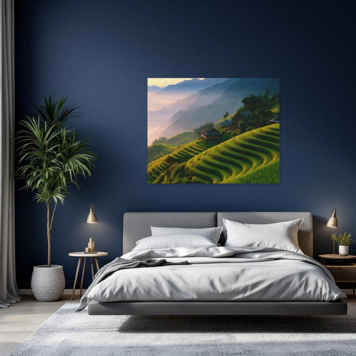 Rice Terraces Mountain Village — Mù Cang Chải, Vietnam, study 2