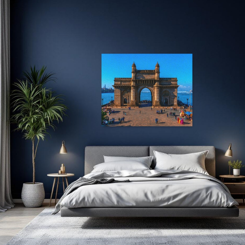 Mumbai, India | Gateway of India Waterfront | Original Series Gallery Canvas detail