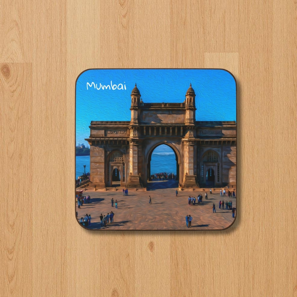 Mumbai, India | Gateway of India Waterfront | Original Series Hardboard Coaster