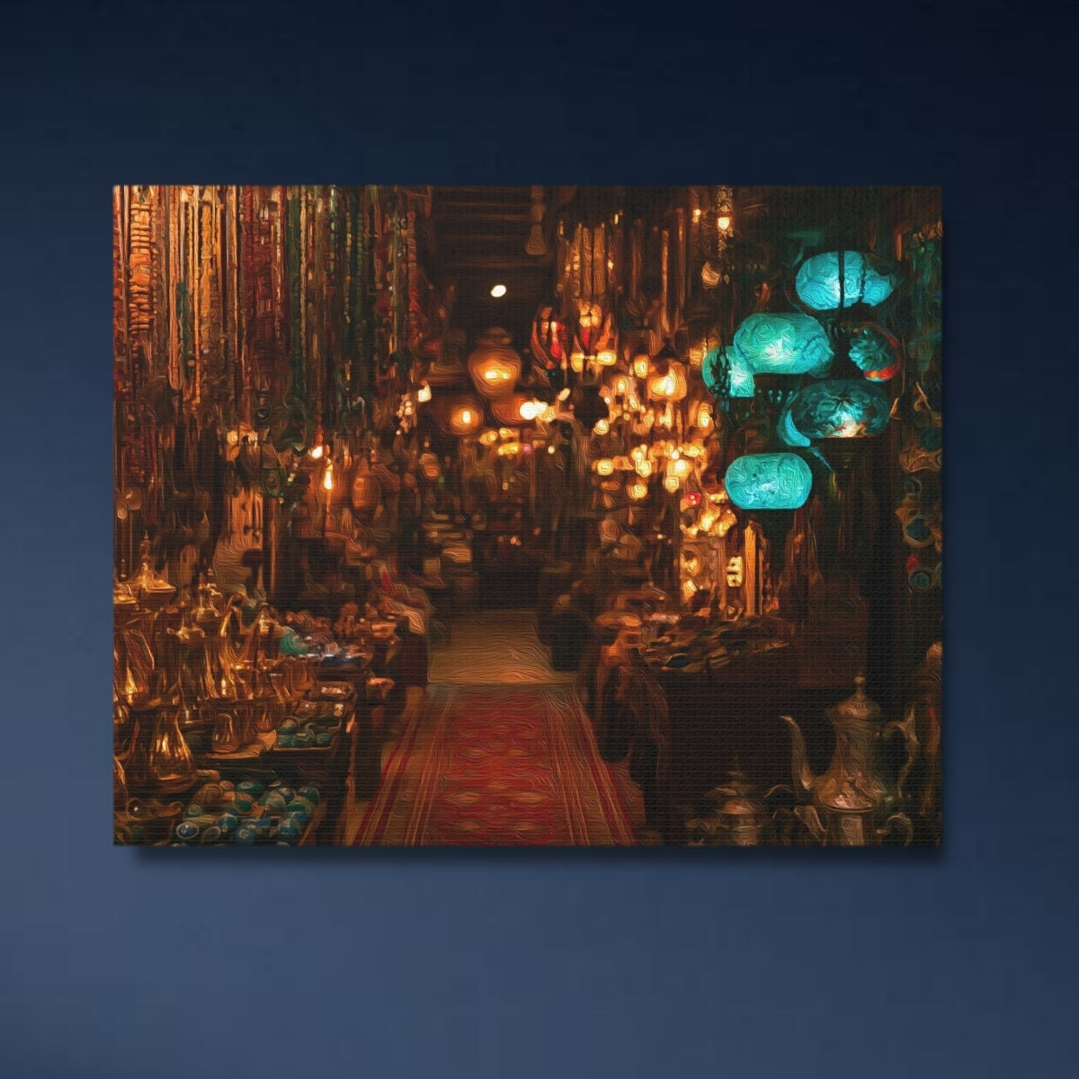 Mutrah Souq Lantern Alley — Muscat, Oman, close-up detail