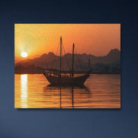 Muscat Harbour Dhow Sunset — close-up thumbnail