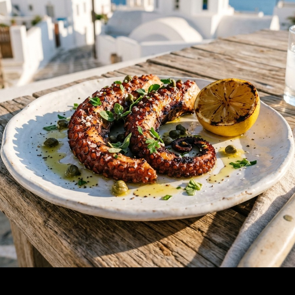 Local cuisine study in Mykonos, Greece
