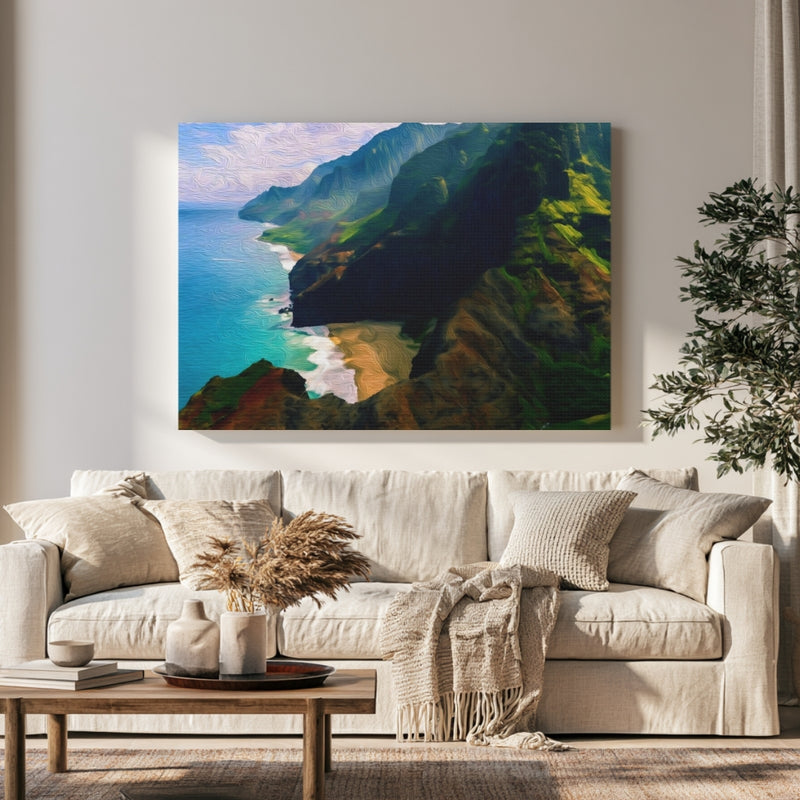 Na Pali Coastal Cliffs — Na Pali Coast, Kauai, view 1