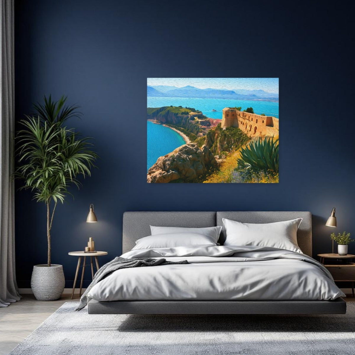 Palamidi Fortress Nafplio Coastline — Nafplio, Greece, study 2