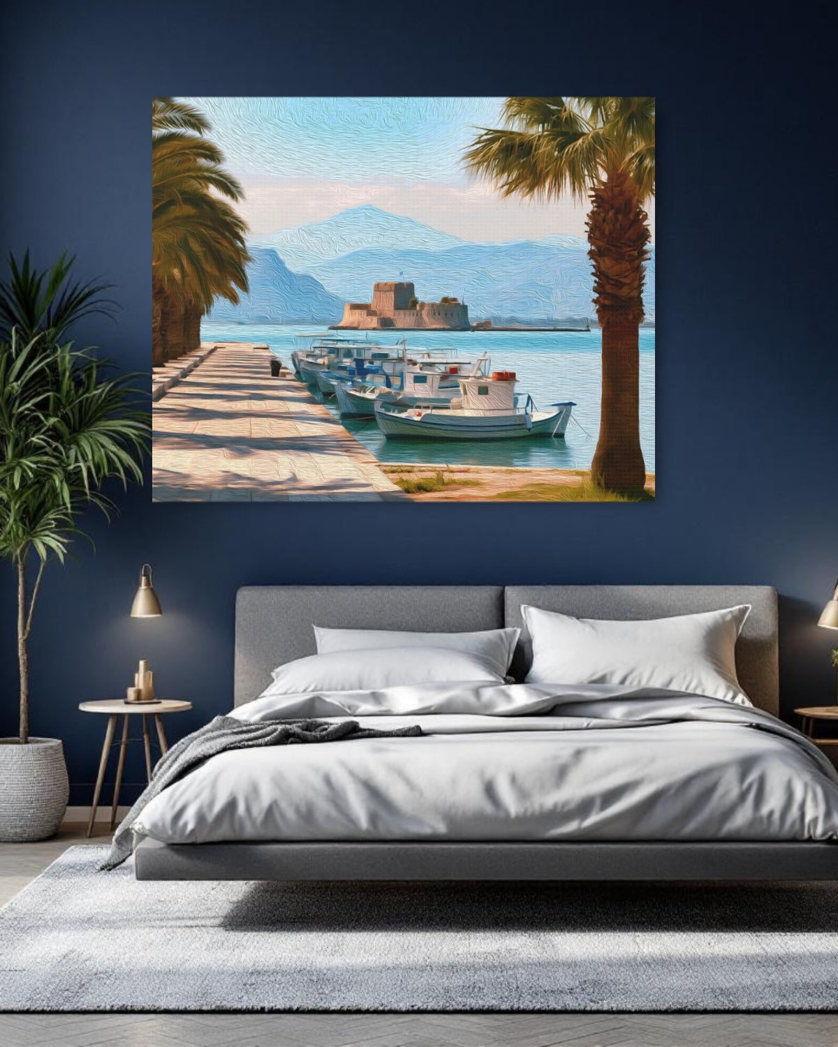 Bourtzi Fortress Nafplio Harbor — Nafplio, Greece, study 1