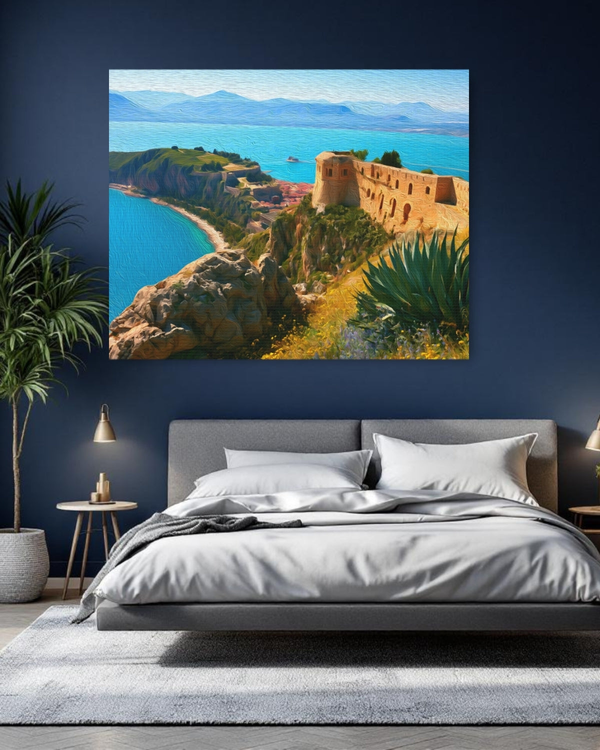 Palamidi Fortress Nafplio Coastline — Nafplio, Greece, study 1