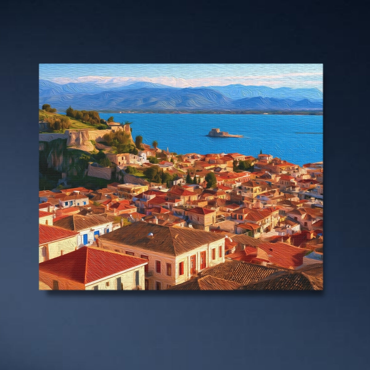 Nafplio Old Town Rooftops — Nafplio, Greece, close-up detail