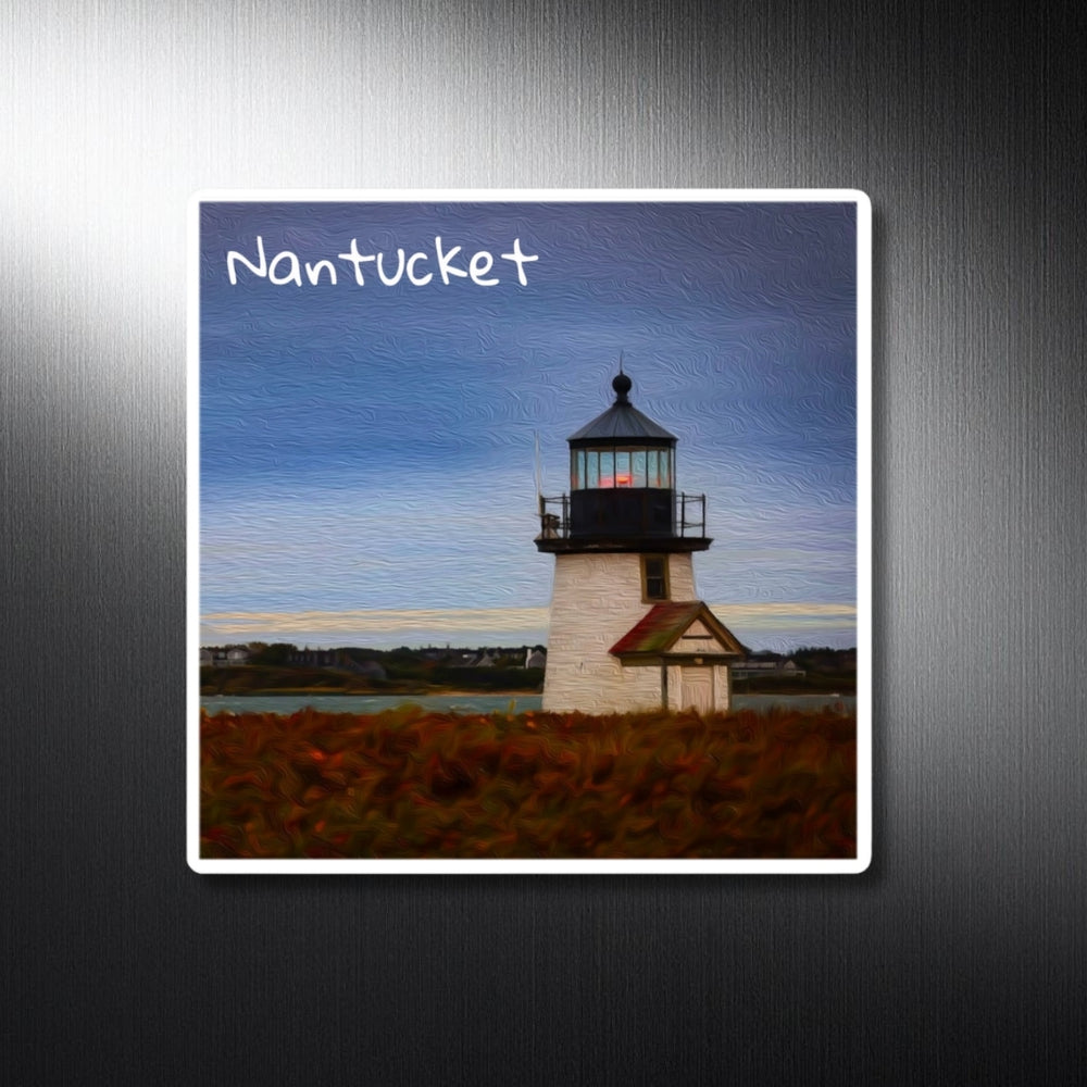 Nantucket, Massachusetts | Brant Point Lighthouse Dusk | Original Series Decorative Magnet