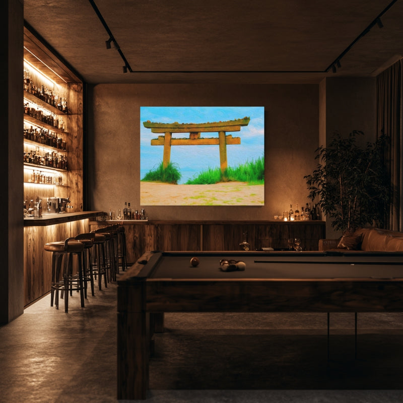 Torii Gate Sandy Shore — Naoshima Island, Japan, view 7