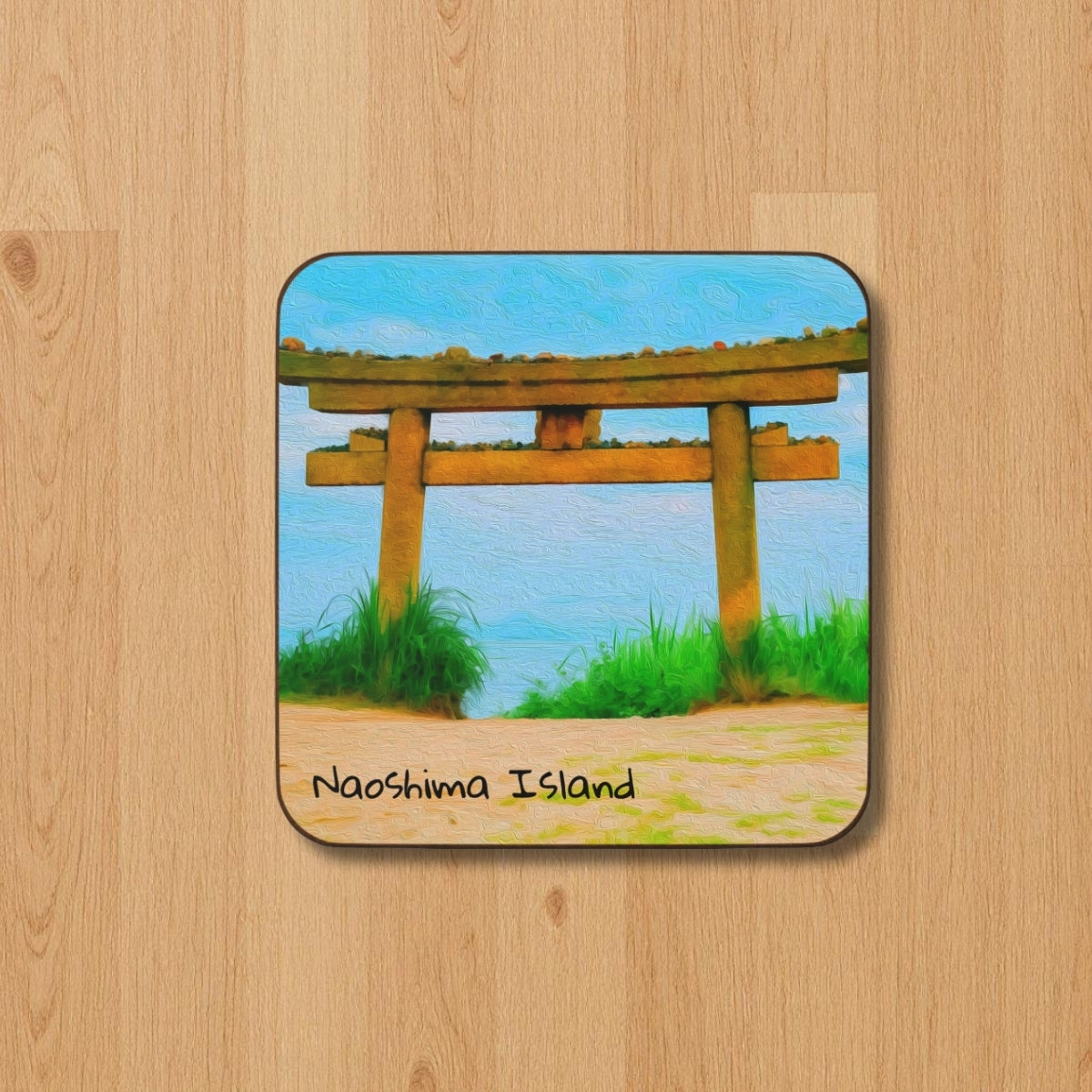 Torii Gate Sandy Shore — Naoshima Island, Japan, study 1