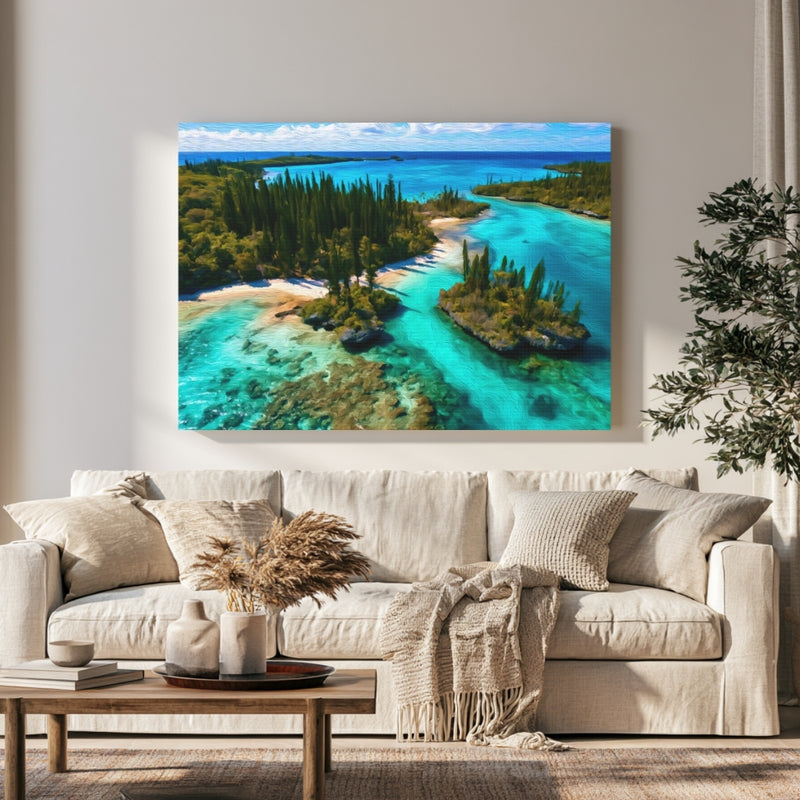 Turquoise Lagoon Pine Shores — New Caledonia, France, view 1
