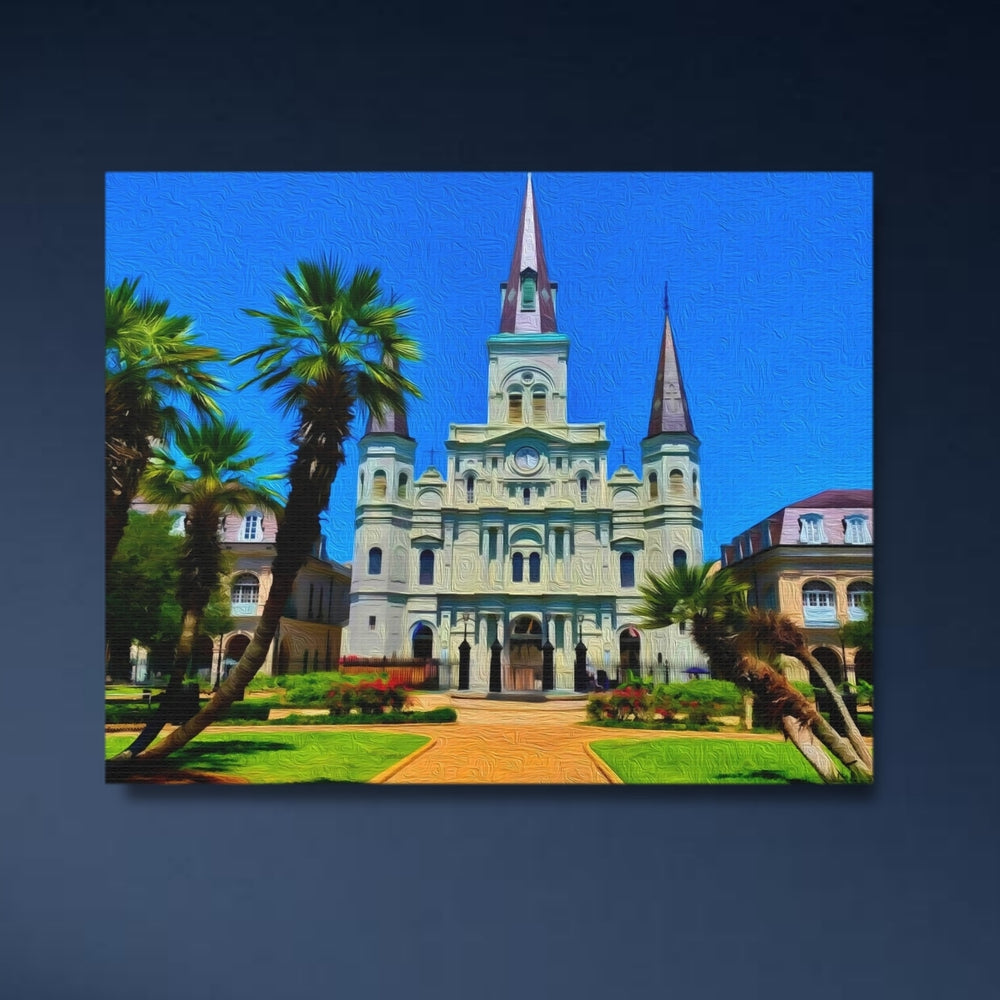 New Orleans, Louisiana | St. Louis Cathedral Jackson Square | Original Series Gallery Canvas detail