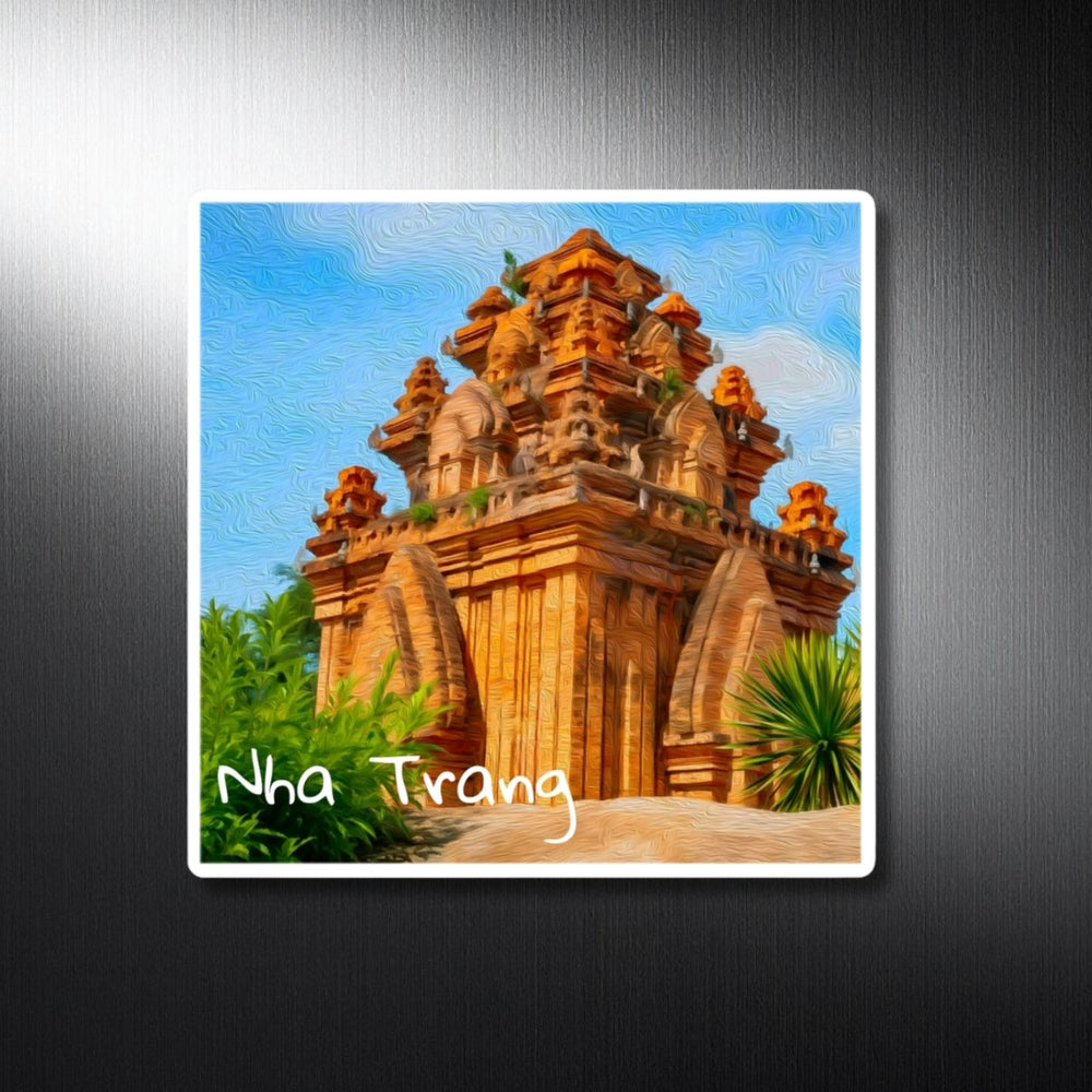 Nha Trang, Vietnam | Po Nagar Cham Towers | Original Series Decorative Magnet